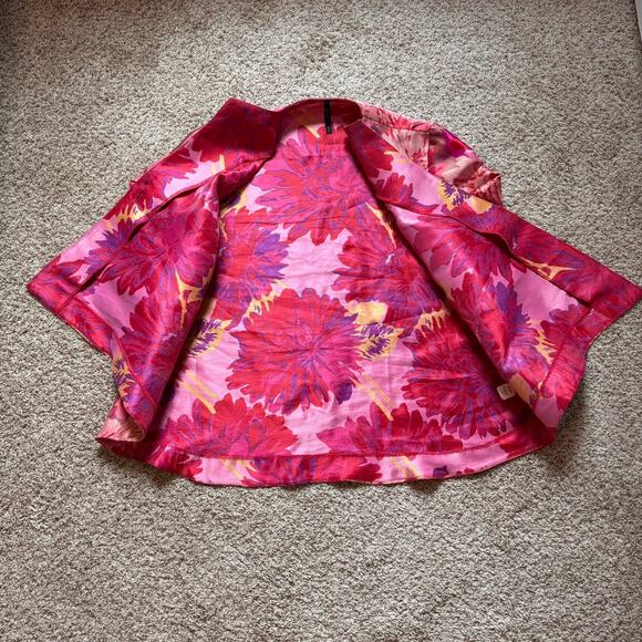 IC by Connie Abstract Floral Vintage Boho Jacket XL - Picture 8 of 16